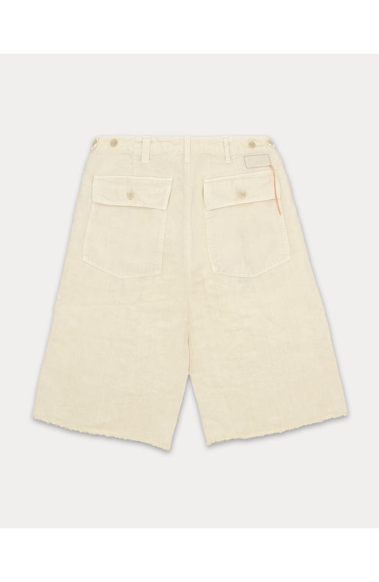 Fortela Simone Fatigue Linen Shorts, Alternate, color, White