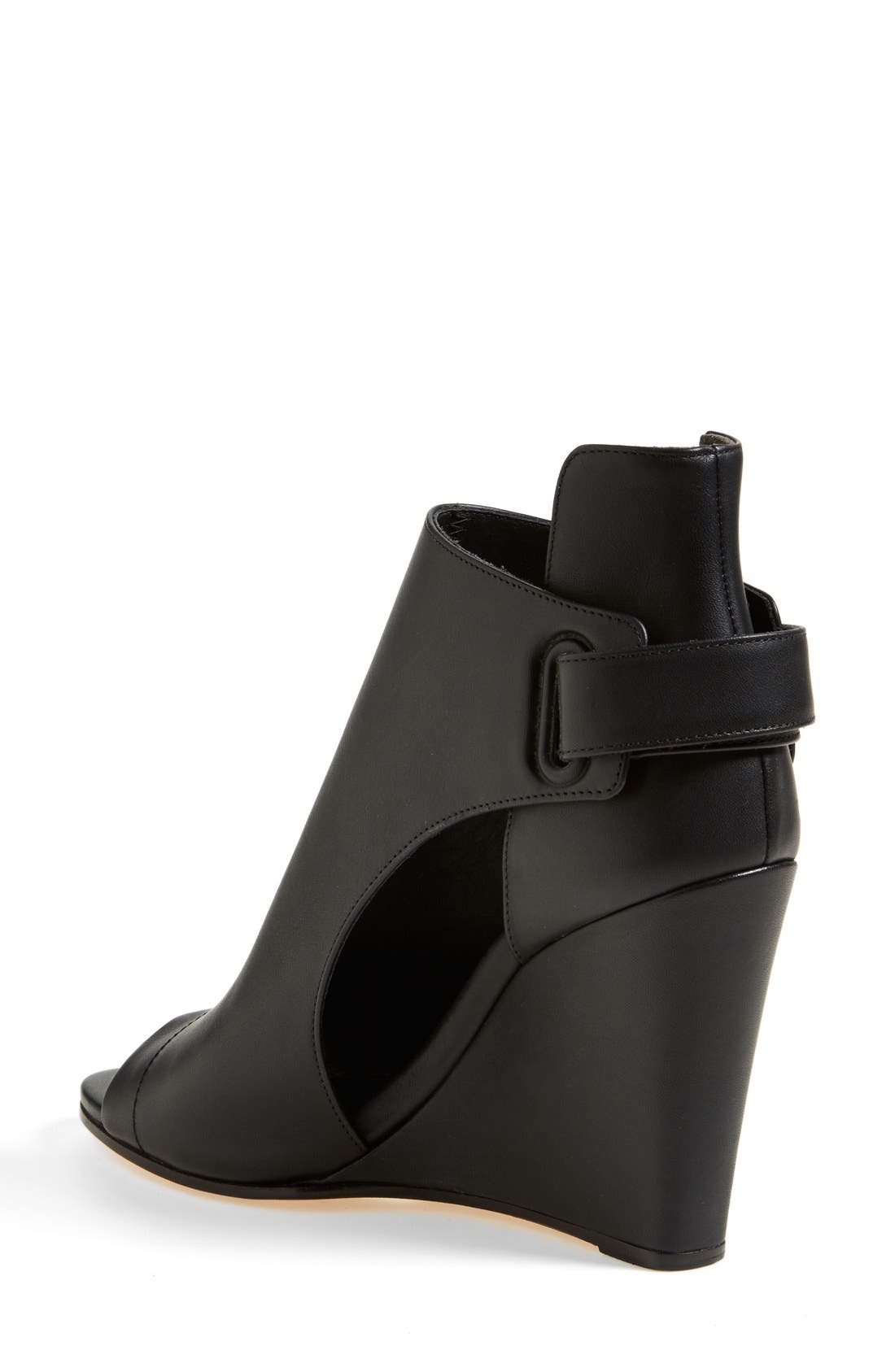 Vince 'Katia' Leather Wedge Bootie, Alternate, color, 