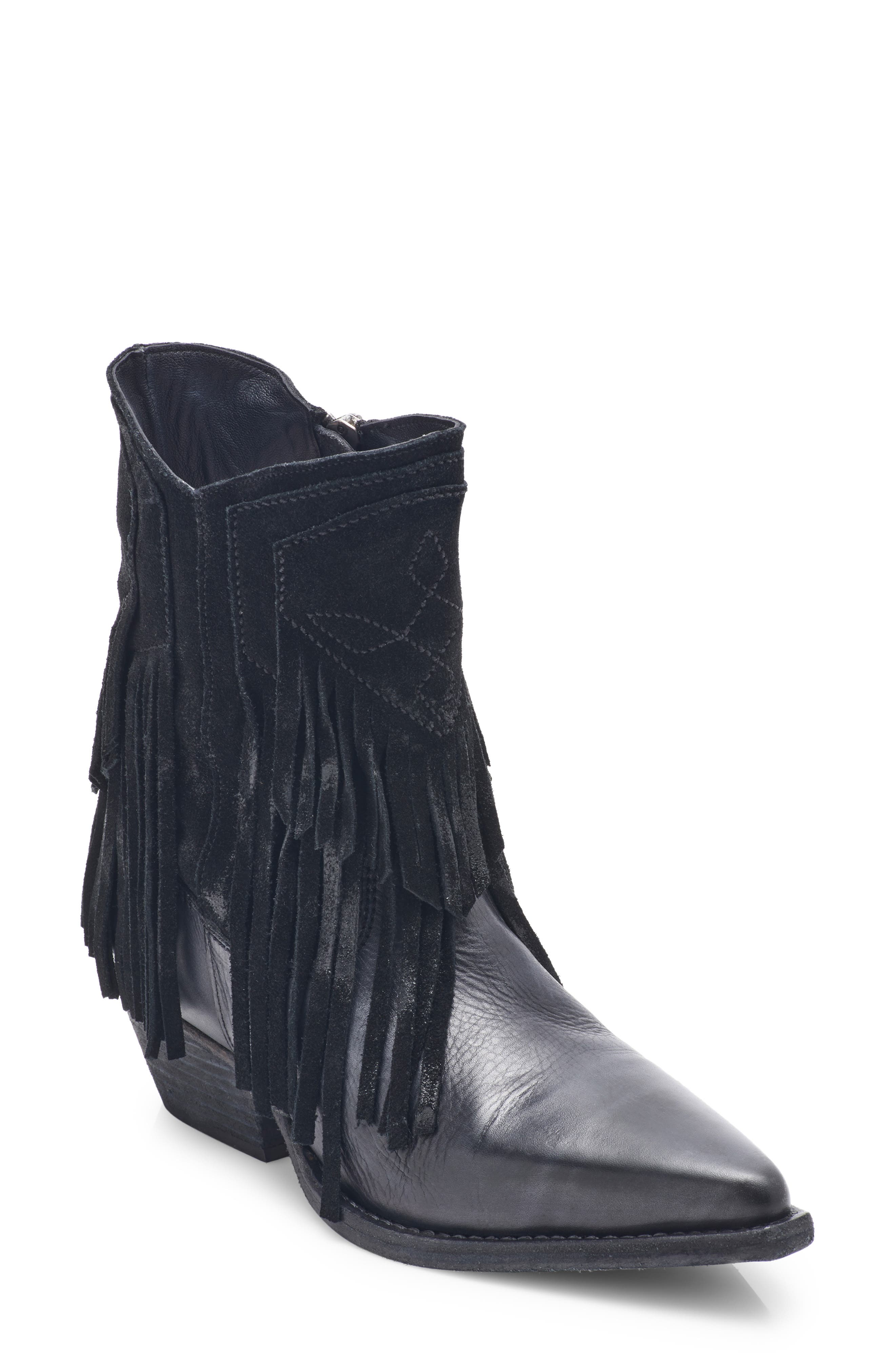 Free People Lawless Fringe Bootie, Main, color, 