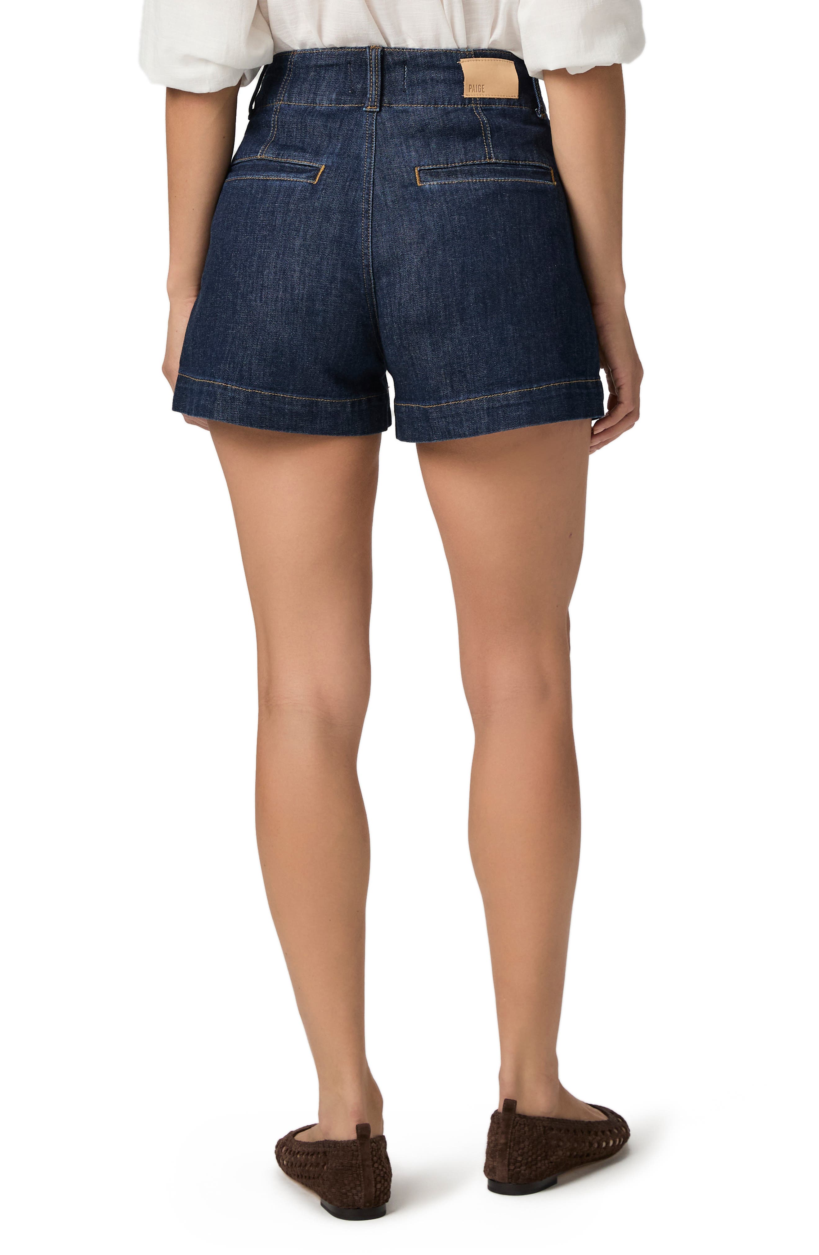 Anessa Pleated Denim Shorts - image 2