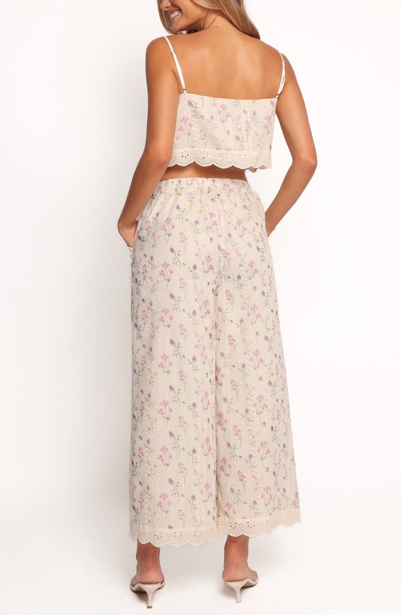 Petal & Pup Alison Floral Crop Camisole & Pants Set, Alternate, color, Pink Floral