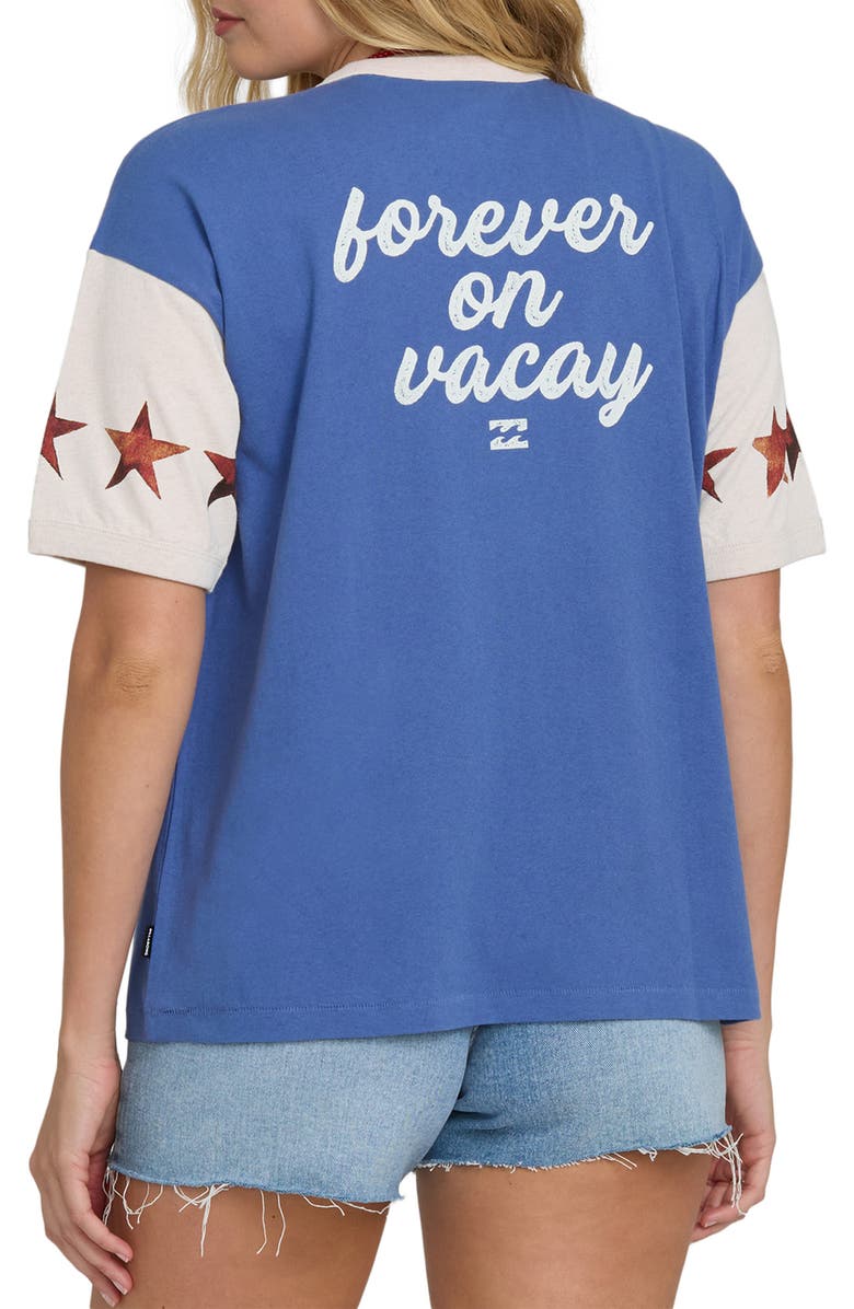 Billabong Tropics Co Graphic Ringer T-Shirt, Alternate, color, Dutch Blue
