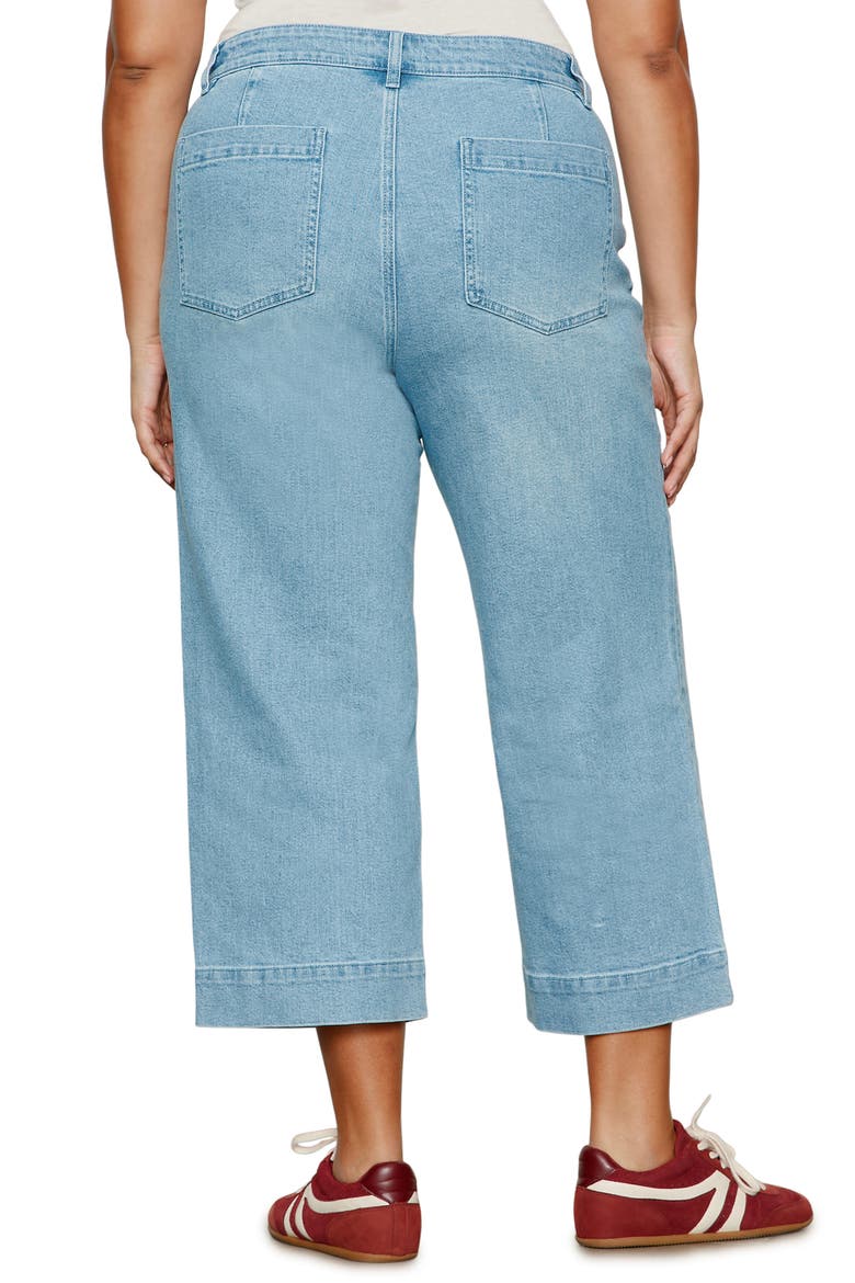 The Marine High Waist Patch Pocket Crop Jeans, Alternate, color, DOLLFACE BLUE