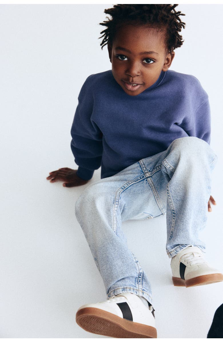 H&M Relaxed Fit Jeans, Alternate, color, Light Denim Blue