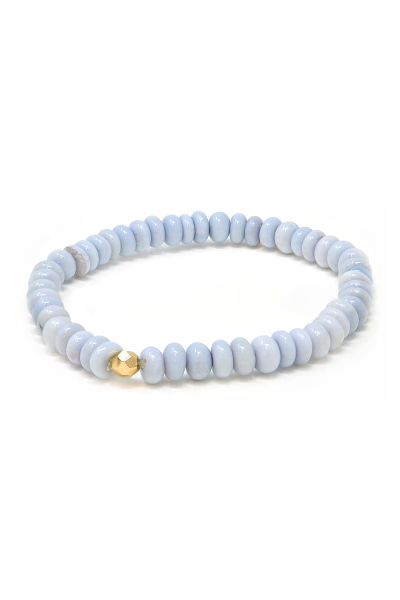 Boheme Lavender Opal Beaded Stretch Bracelet, Main, color, PURPLE