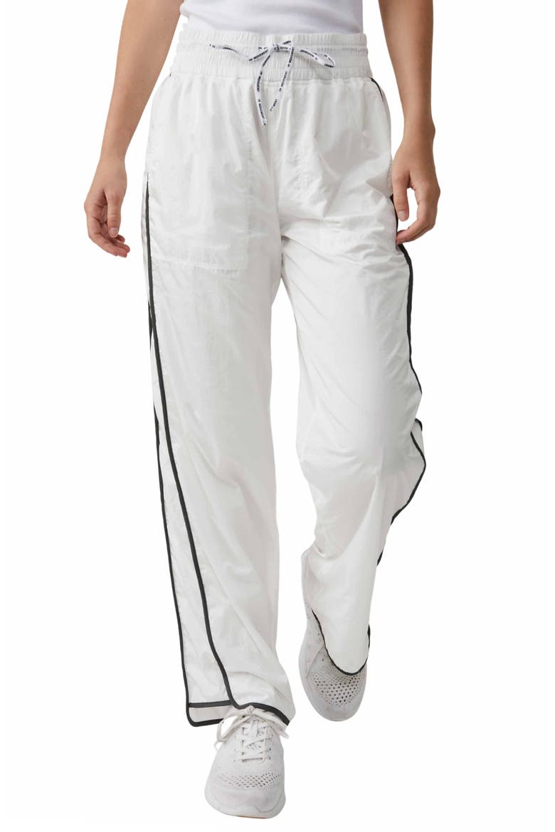 Polish It Off Stripe Pants, Main, color, WHITE