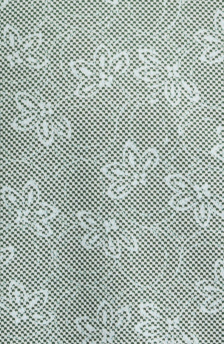 Tommy Bahama San Lucio Lotos Floral IslandZone<sup>®</sup> Short Sleeve Cotton Blend Button-Up Shirt, Alternate, color, Highland Green