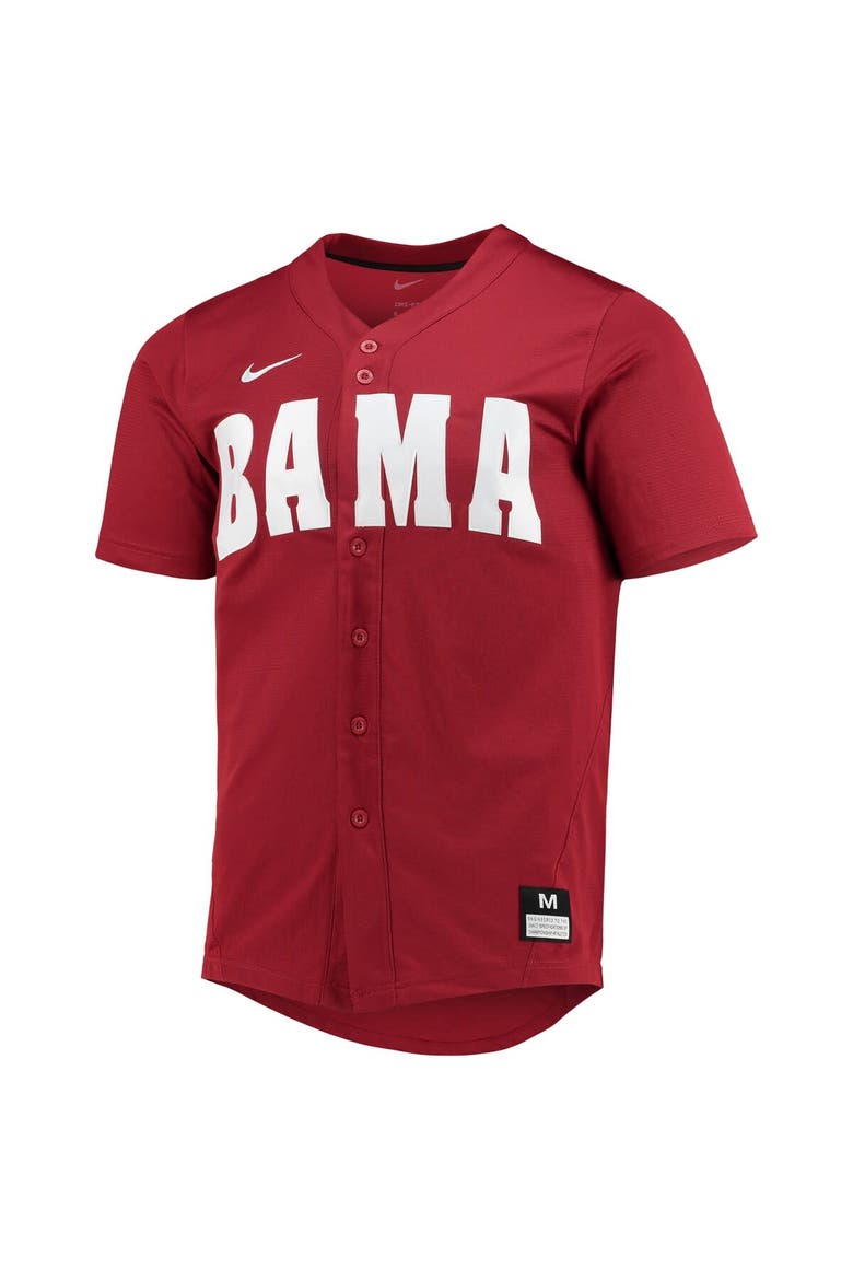 Men's Nike Crimson Alabama Crimson Tide Replica Baseball Jersey, Alternate, color, Crimson