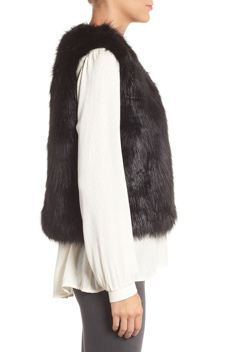 Sole Society Faux Fur Vest, Alternate, color,