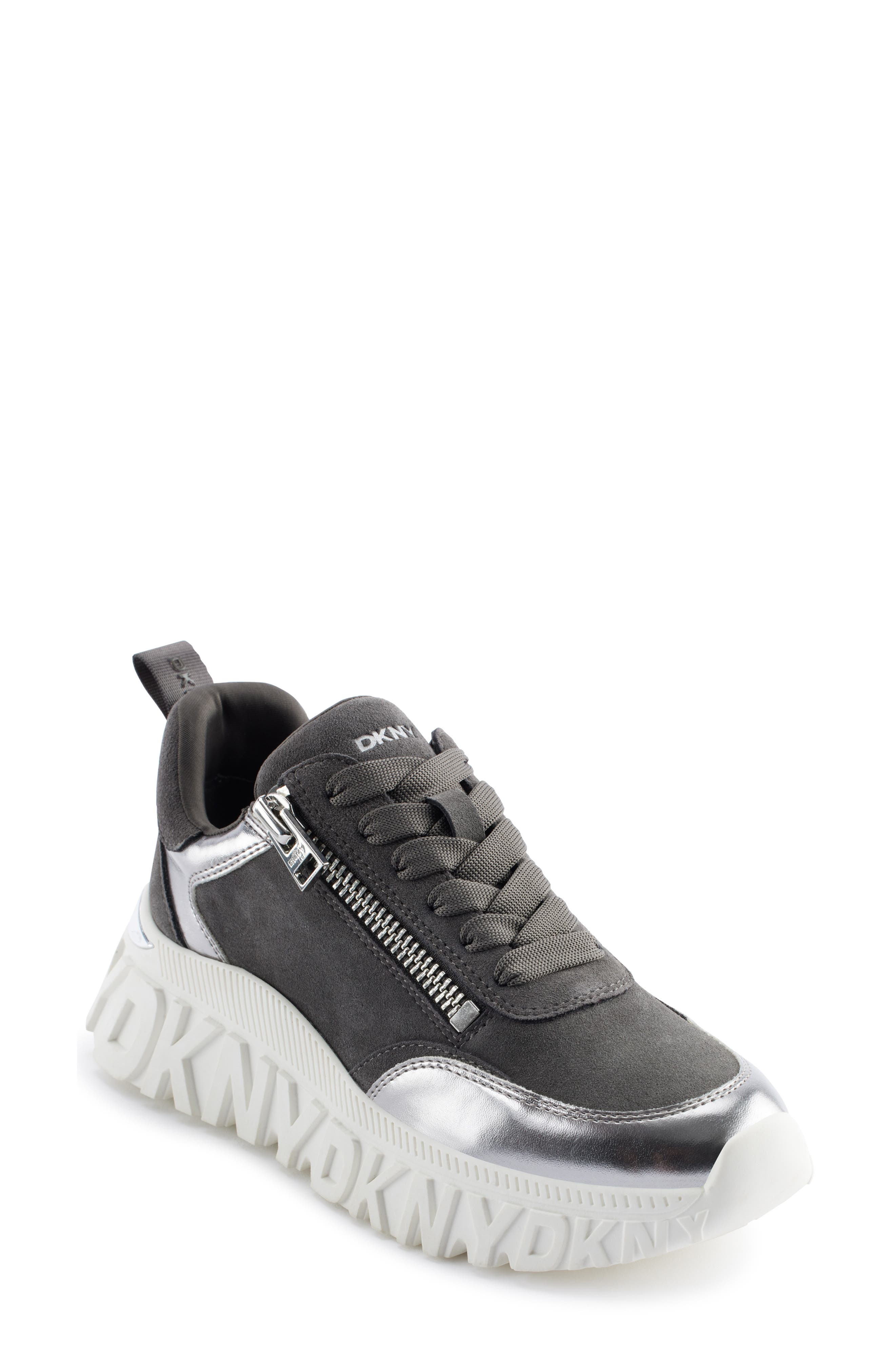 DKNY Lakelyn Platform Sneaker, Main, color, Grey