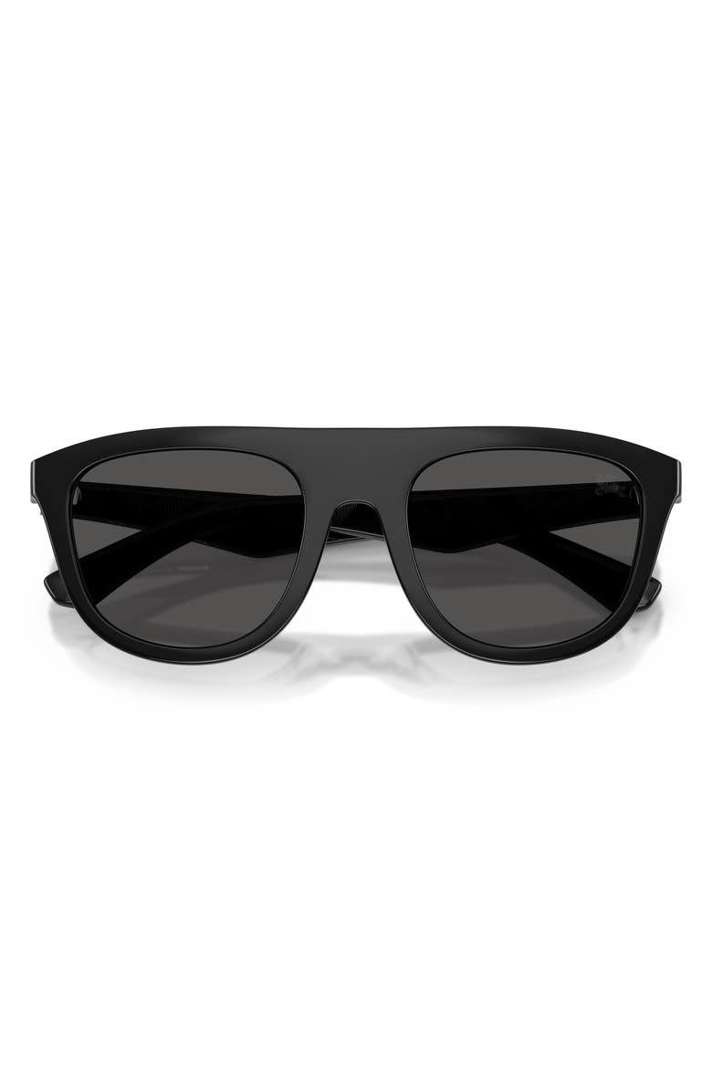 Burberry 55mm Square Sunglasses, Alternate, color, Black / Dark Grey