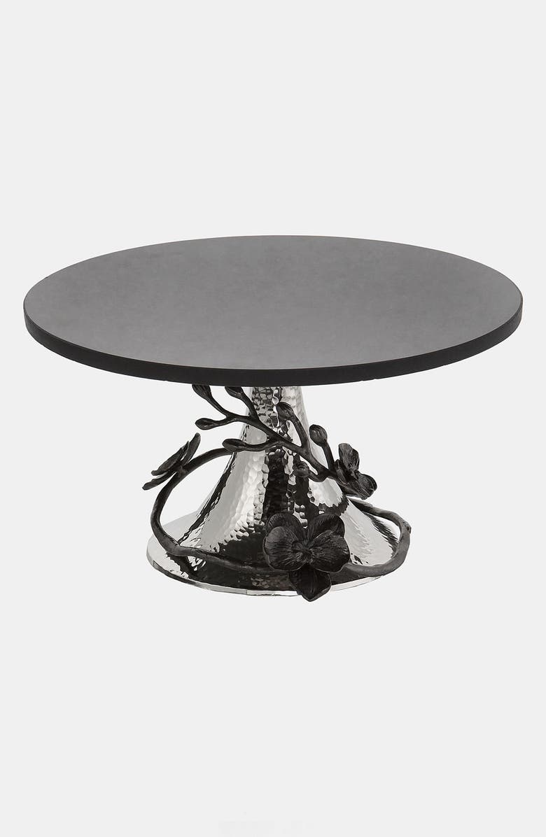 Michael Aram 'Black Orchid' Cake Stand, Main, color,