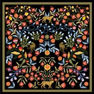 Jessie Zhao New York Double Sided Silk Scarf of Night Imagination