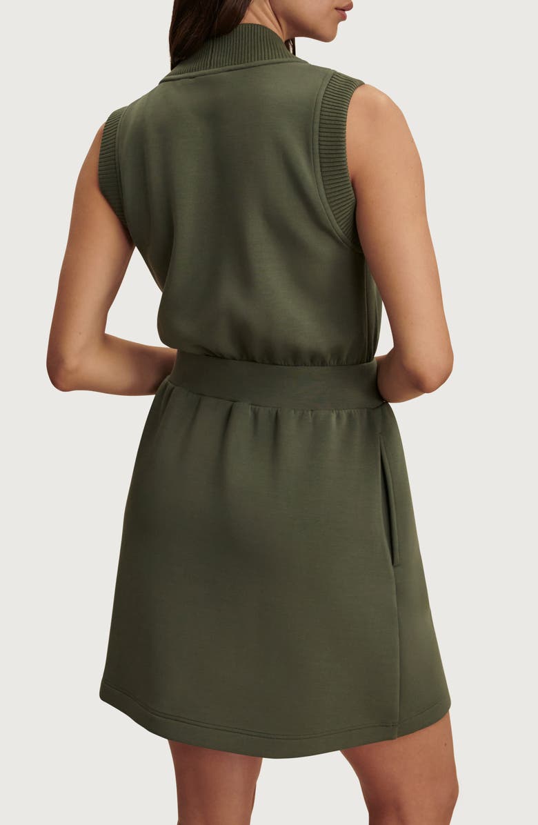 Varley Polyanna Knit Half Zip Dress, Alternate, color, Thyme