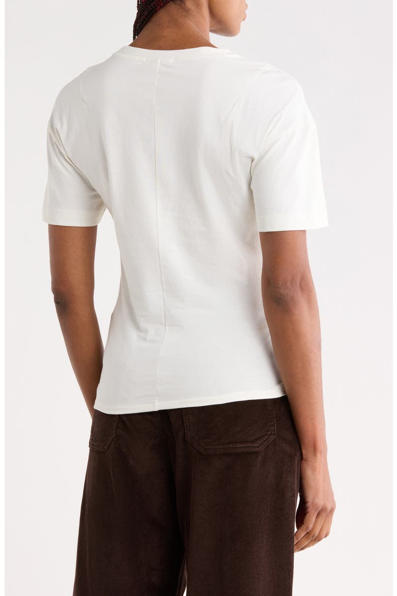 Mia Draped T-Shirt, Alternate, color, WHITE