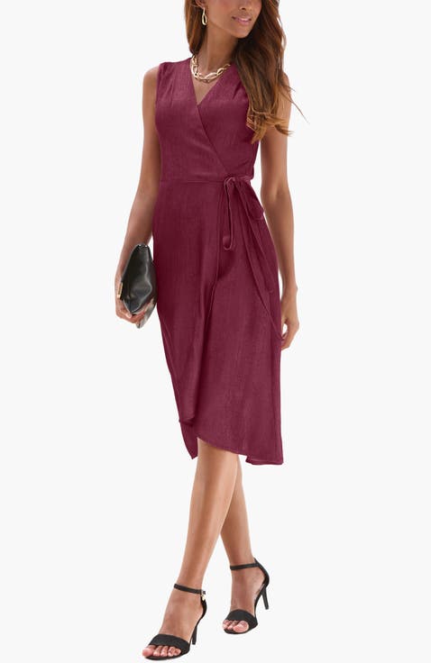 Sleeveless Wrap Dress