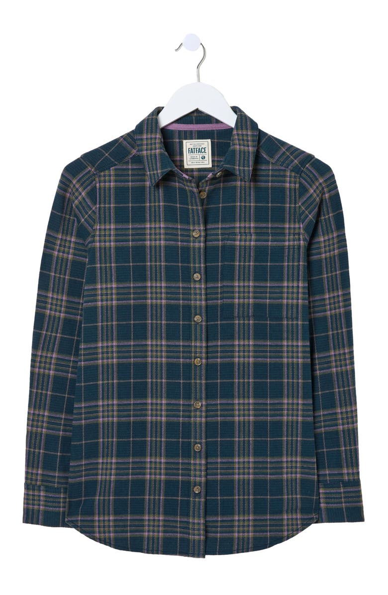 FatFace Women's Plus Size Olivia Check Shirt, Alternate, color, 