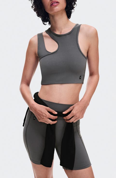 Studio Asymmetric Crop Tank