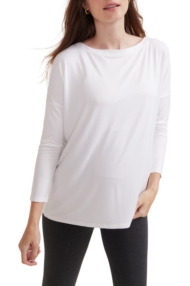 The Perfect Longsleeve Tee, Alternate, color, White