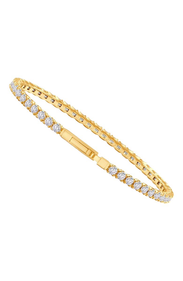Bliss Diamond 7" 5Ct F/VS Diamond Flexible Oval Bangle14k Gold Lab Grown, Alternate, color,