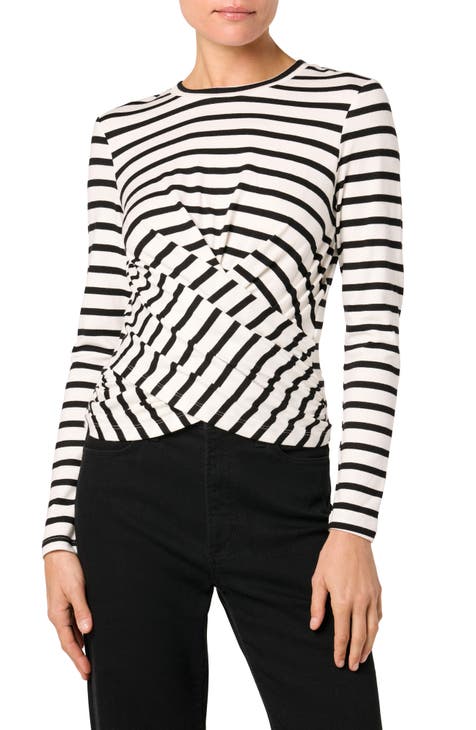 Long Sleeve Wrap Front Top