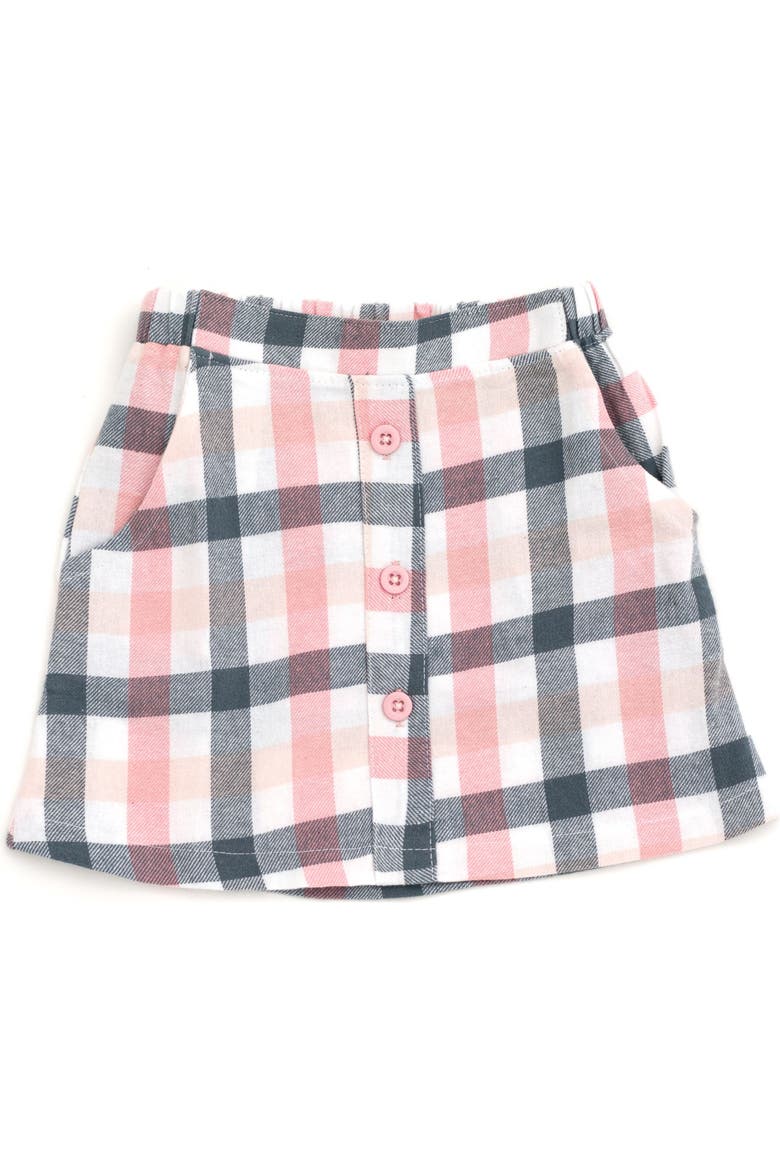 Minnie Mouse 2-Piece T-Shirt and Plaid Skirt Set, Alternate, color, Grey Minnie Mouse