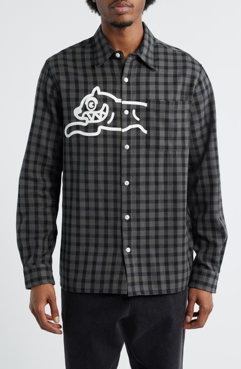 Mean Gene Long Sleeve Button-Up Shirt