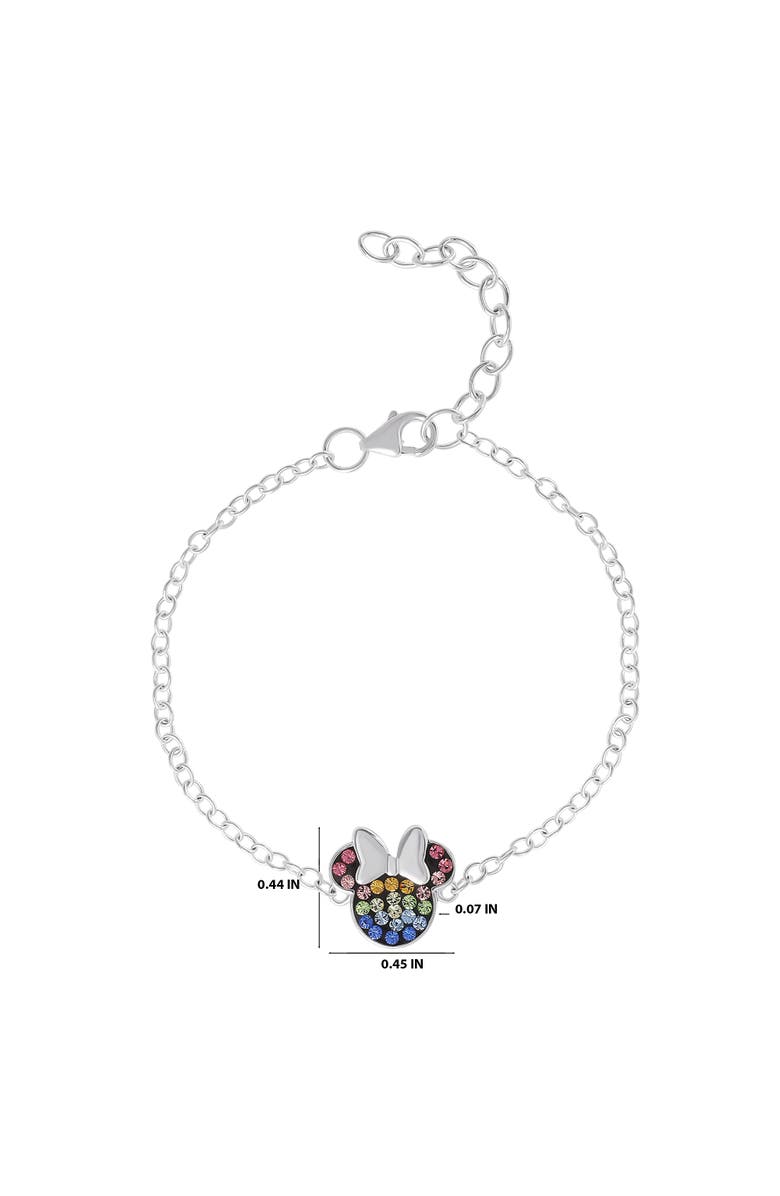 Disney 925 5.5+1.2" EXT. MINNIE MOUSE MULTI-CRYSTAL BRAC, Alternate, color, Multicolor