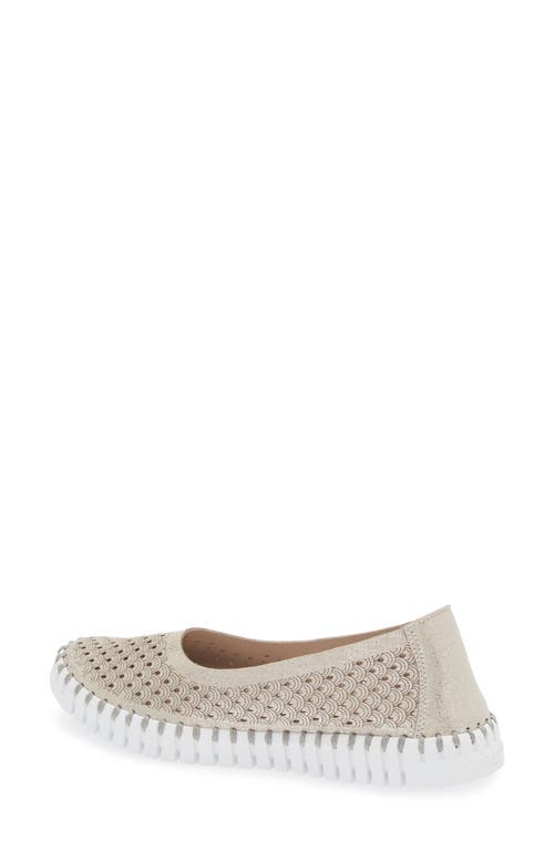 Ilse Jacobsen Tulipu Perforated Slip-on Sneaker In Silver