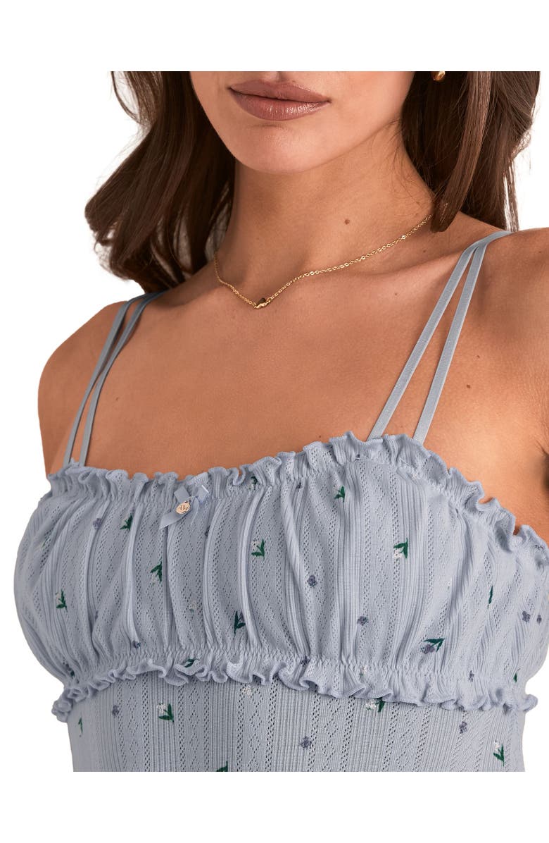 Adore Me Ophylia Babydoll & Hipster Set, Alternate, color, Floral Blue