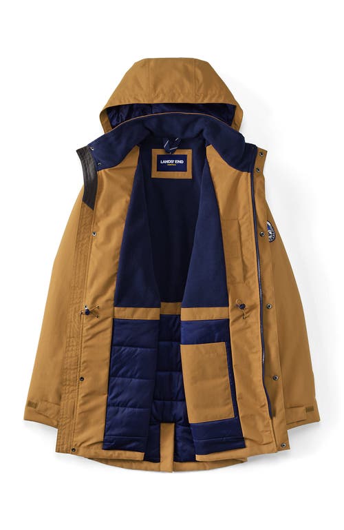 Lands' End Waterproof Squall Parka In Brown
