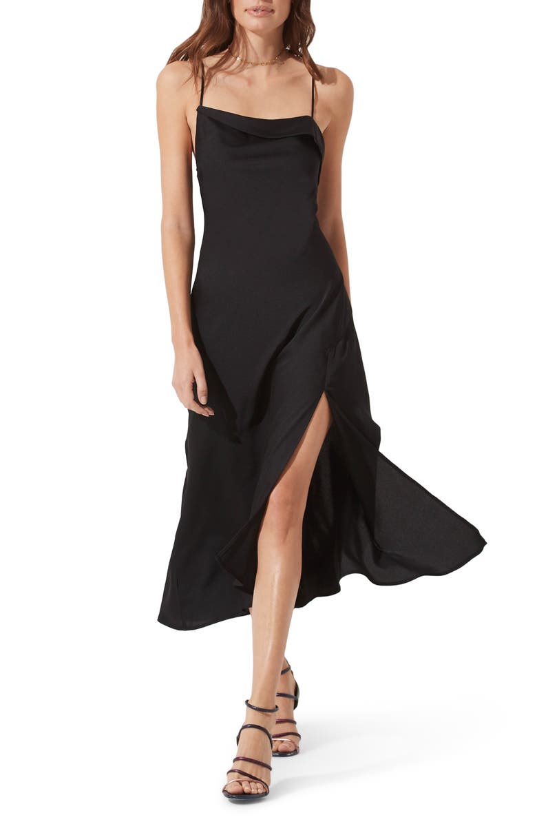 ASTR the Label Cowl Slip Midi Dress, Main, color,