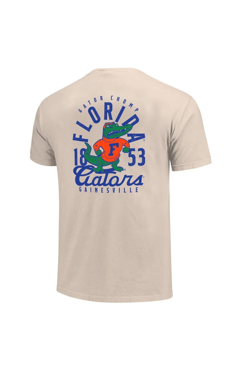 IMAGE ONE Men's Cream Florida Gators Big & Tall Mascot Overlay Essential Pocket T-Shirt, Alternate, color,
