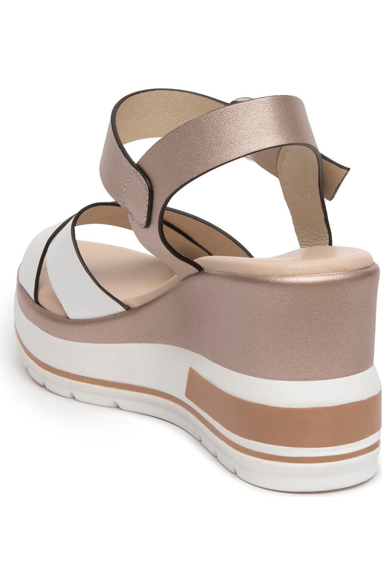 NeroGiardini Platform Wedge Sandal, Alternate, color,
