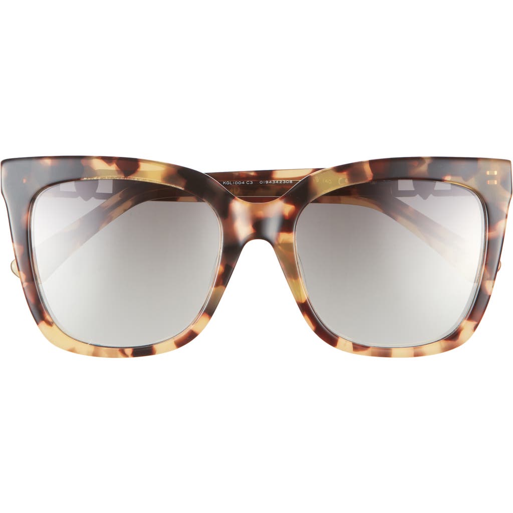 Kurt Geiger London 53mm Polarized Cat Eye Sunglasses In Multi