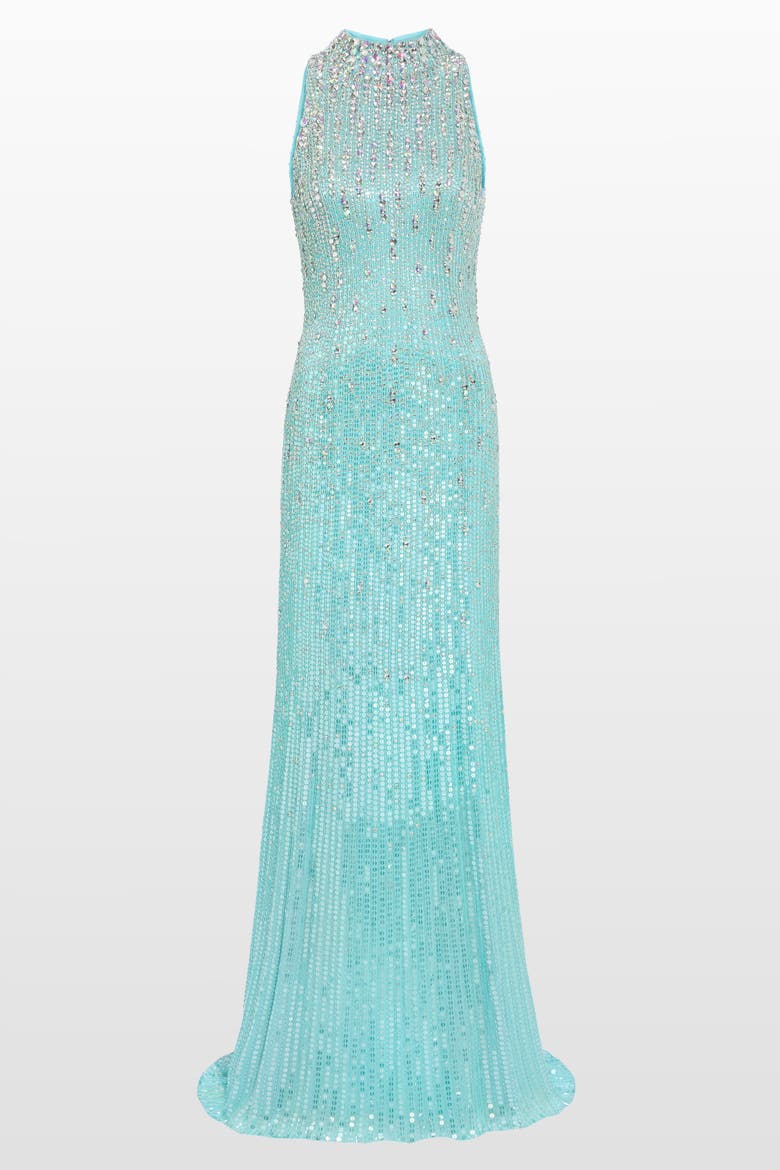 Benue Sequin-Embellished Maxi Dress, Alternate, color, Cardin Blue