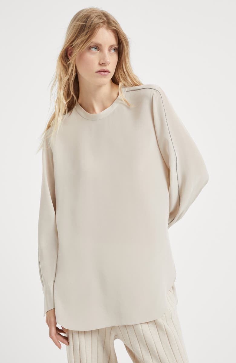 Brunello Cucinelli T-shirt with monili, Alternate, color, 