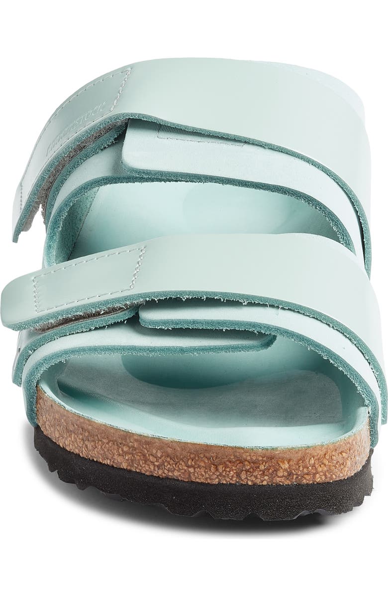 Birkenstock Uji Shine Slide Sandal, Alternate, color, Green