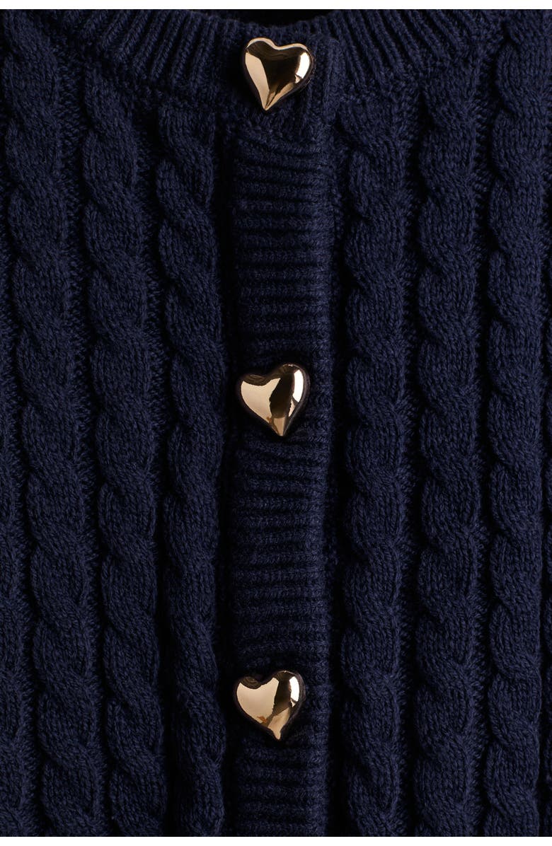 H&M Cable-knit cardigan, Alternate, color, Navy Blue