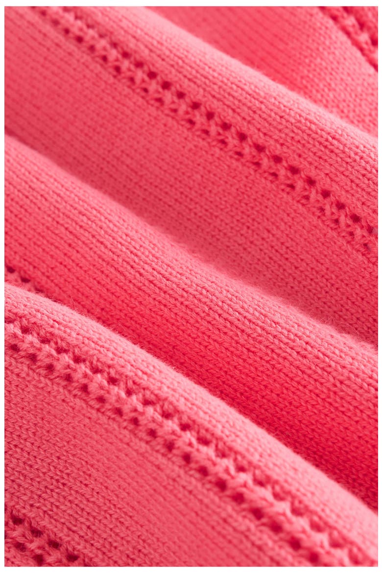 Cotton Pointelle Sweater & Shorts Set, Alternate, color, PINK