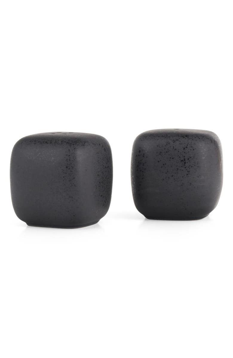 Nambé Taos Salt & Pepper Shakers Set, Alternate, color, Black