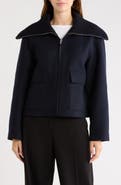 Theory Wool Blend Zip Jacket