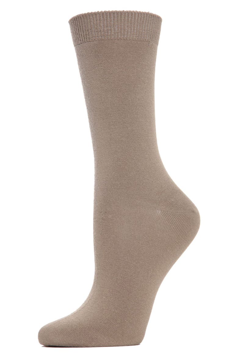 Seamless Crew Socks, Main, color, KHAKI
