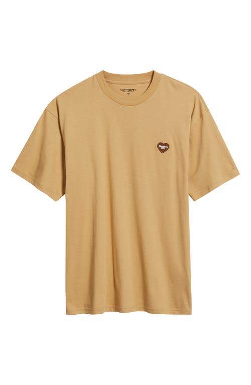 Carhartt Work In Progress Heart Ii Hartt Organic Cotton Graphic T-shirt In Brown