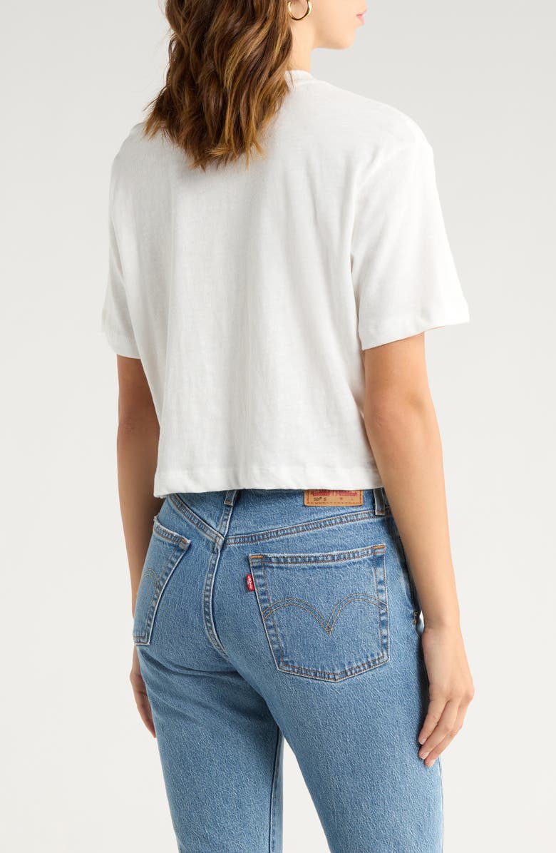 Junk Food 49ers Game Time Crop Cotton Graphic T-Shirt, Alternate, color, Vintage White