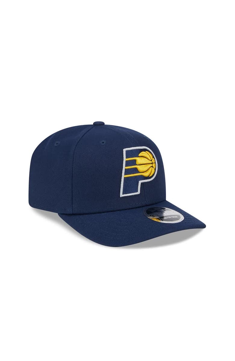 New Era Men's New Era Navy Indiana Pacers Core Logo 9SEVENTY Stretch-Snap Hat, Alternate, color, Navy