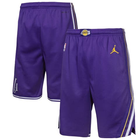 Youth Jordan Brand Purple Los Angeles Lakers Statement Edition Swingman Dri-FIT Shorts
