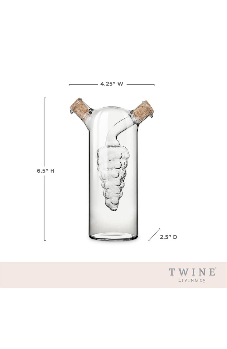 TWINE Oil & Vinegar Cruet, Alternate, color, Clear