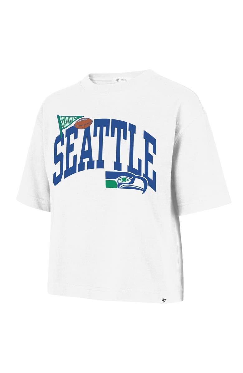 '47 Women's '47  White Seattle Seahawks Reed City T-Shirt, Alternate, color, White