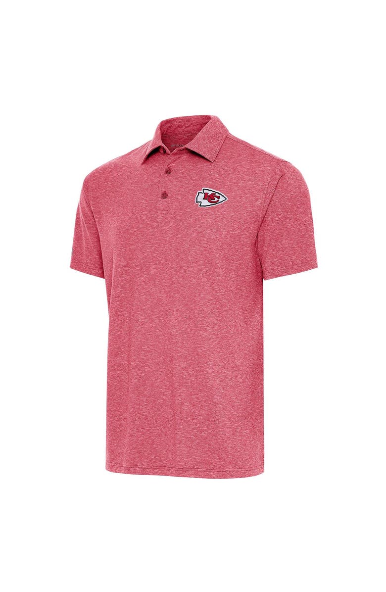 ANTIGUA Men's Antigua  Heather Red Kansas City Chiefs Par Polo, Main, color, Heather Red